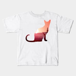 cat art Kids T-Shirt